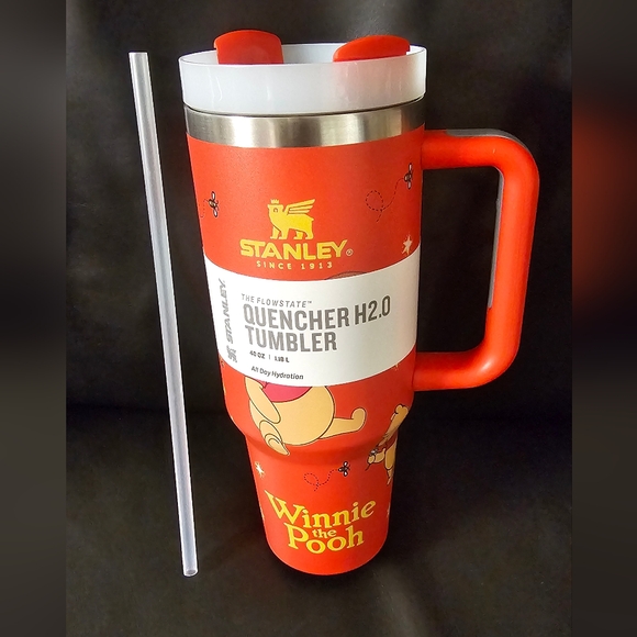 Stanley Red 40oz Insulated Tumbler Winnie the Pooh Collectible New In Box - Picture 2 of 16